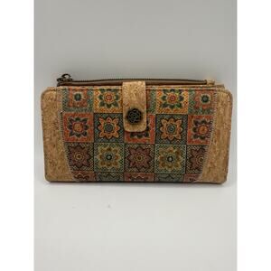 Meninas Bonitas Cork Printed Natural Cork Women's Wallet